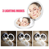 LED化妝鏡 LED Makeup Compact Mirror (1X/2X)